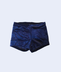 Shorts i slät sammet